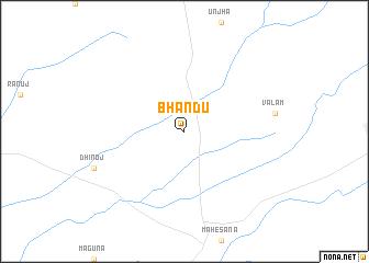 map of Bhāndu