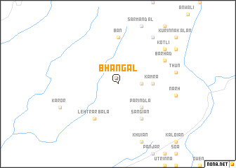 map of Bhāngal