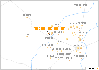 map of Bhānkhari Kalān