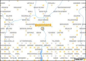 map of Bhānnāra