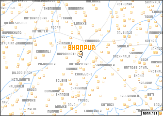 map of Bhānpur