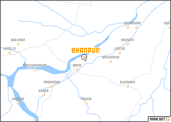 map of Bhānpur