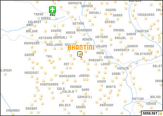 map of Bhāntini