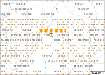 map of Bhānurkānda