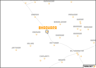 map of Bhaowara