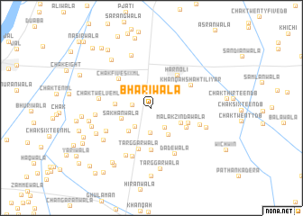 map of Bhāriwāla