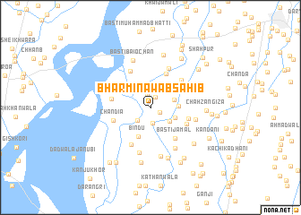 map of Bharmi Nawāb Sāhib