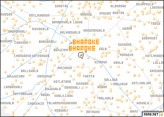 map of Bharoke