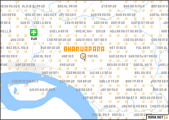 map of Bharuāpāra