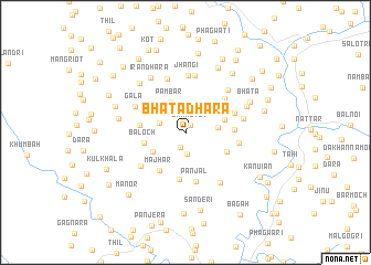 map of Bhāta Dhara