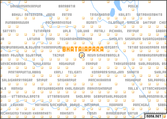 map of Bhātāiāpāra