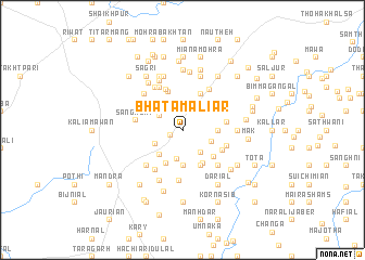 map of Bhāta Maliār