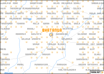 map of Bhātānda