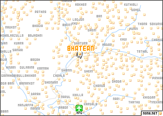 map of Bhateān