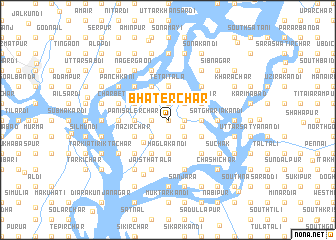 map of Bhāter Char