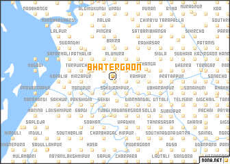 map of Bhātergaon