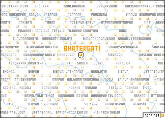 map of Bhatergāti