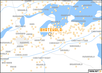 map of Bhātewāla