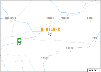 map of Bhatewar