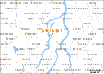 map of Bhātgaon