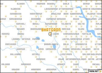 map of Bhātgaon