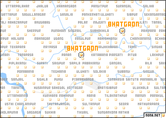 map of Bhātgaon