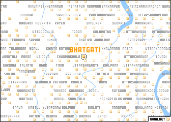 map of Bhātgati