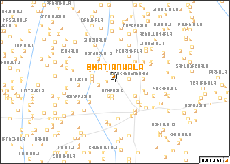 map of Bhatiānwāla