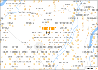 map of Bhātiān