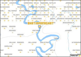 map of Bhātiāpāra Ghāt