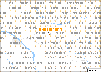 map of Bhātiāpāra