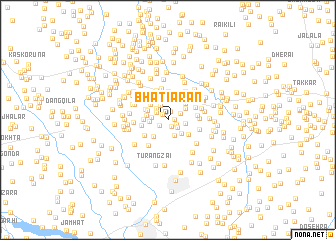 map of Bhatiārān