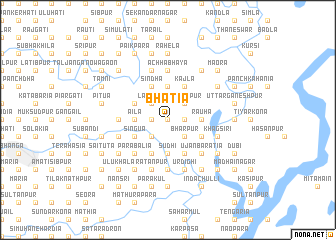 map of Bhātia