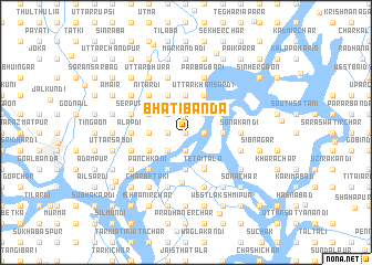 map of Bhātibanda