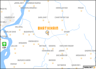 map of Bhātikhāin