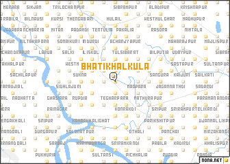 map of Bhāti Khālkula