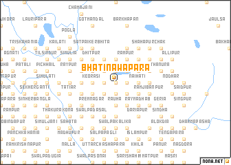 map of Bhāti Nawāpāra