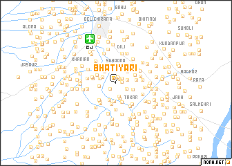 map of Bhatiyāri