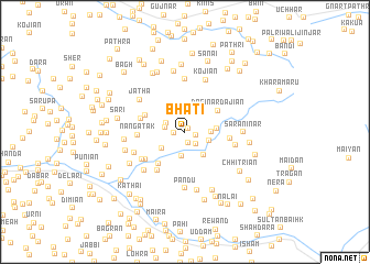 map of Bhati