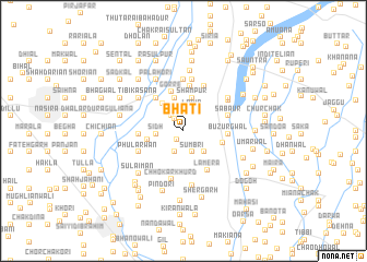 map of Bhāti