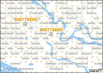 map of Bhattabāri