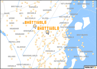 map of Bhattiwāla