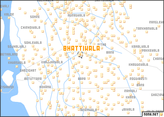 map of Bhattīwāla