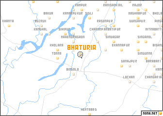map of Bhāturia