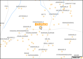 map of Bhaunki