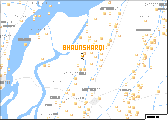map of Bhaun Sharqi