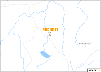 map of Bhaunti