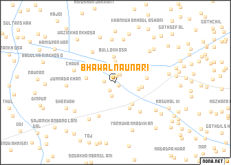 map of Bhāwal Naunāri