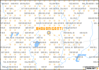 map of Bhawānigānti
