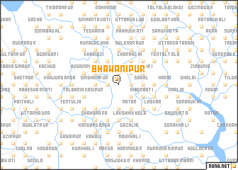 map of Bhawānipur
